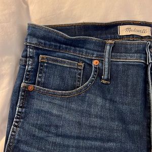 Madewell 10" High-Rise skinny jeans 30 Tall Dark Wash